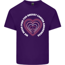 Breast Cancer Awareness I Wear Pink Mens Cotton T-Shirt Tee Top Purple