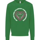 Breast Cancer Awareness I Wear Pink Mens Sweatshirt Jumper Irish Green