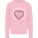 Breast Cancer Awareness I Wear Pink Mens Sweatshirt Jumper Light Pink
