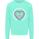 Breast Cancer Awareness I Wear Pink Mens Sweatshirt Jumper Peppermint