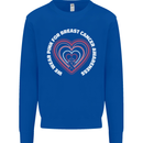 Breast Cancer Awareness I Wear Pink Mens Sweatshirt Jumper Royal Blue