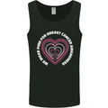 Breast Cancer Awareness I Wear Pink Mens Vest Tank Top Black