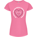 Breast Cancer Awareness I Wear Pink Womens Petite Cut T-Shirt Azalea