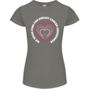 Breast Cancer Awareness I Wear Pink Womens Petite Cut T-Shirt Charcoal