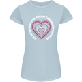 Breast Cancer Awareness I Wear Pink Womens Petite Cut T-Shirt Light Blue