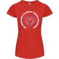 Breast Cancer Awareness I Wear Pink Womens Petite Cut T-Shirt Red