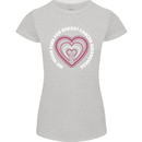 Breast Cancer Awareness I Wear Pink Womens Petite Cut T-Shirt Sports Grey