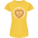 Breast Cancer Awareness I Wear Pink Womens Petite Cut T-Shirt Yellow