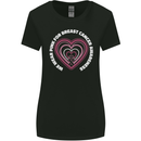 Breast Cancer Awareness I Wear Pink Womens Wider Cut T-Shirt Black