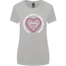Breast Cancer Awareness I Wear Pink Womens Wider Cut T-Shirt Sports Grey