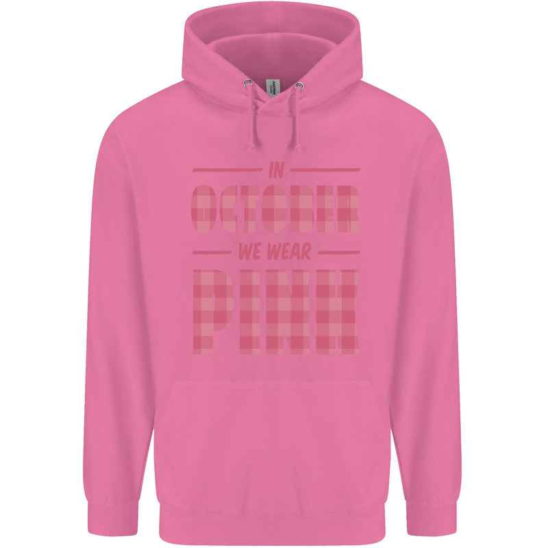 Breast Cancer Awareness In October Pink Childrens Kids Hoodie Azalea