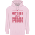 Breast Cancer Awareness In October Pink Childrens Kids Hoodie Light Pink