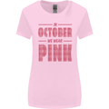 Breast Cancer Awareness In October Pink Womens Wider Cut T-Shirt Light Pink