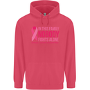 Breast Cancer Awareness Nobody Fights Alone Childrens Kids Hoodie Heliconia