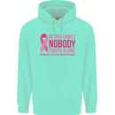 Breast Cancer Awareness Nobody Fights Alone Childrens Kids Hoodie Peppermint
