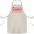 Breast Cancer Awareness Nobody Fights Alone Cotton Apron 100% Organic Natural