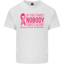 Breast Cancer Awareness Nobody Fights Alone Kids T-Shirt Childrens White