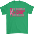 Breast Cancer Awareness Nobody Fights Alone Mens T-Shirt Cotton Gildan Irish Green