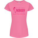 Breast Cancer Awareness Nobody Fights Alone Womens Petite Cut T-Shirt Azalea