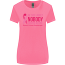 Breast Cancer Awareness Nobody Fights Alone Womens Wider Cut T-Shirt Azalea