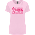 Breast Cancer Awareness Nobody Fights Alone Womens Wider Cut T-Shirt Light Pink