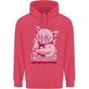 Breast Cancer Awareness October Cat Childrens Kids Hoodie Heliconia