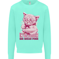 Breast Cancer Awareness October Cat Kids Sweatshirt Jumper Peppermint