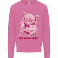 Breast Cancer Awareness October Cat Mens Sweatshirt Jumper Azalea