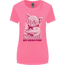 Breast Cancer Awareness October Cat Womens Wider Cut T-Shirt Azalea