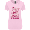Breast Cancer Awareness October Cat Womens Wider Cut T-Shirt Light Pink
