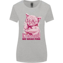 Breast Cancer Awareness October Cat Womens Wider Cut T-Shirt Sports Grey