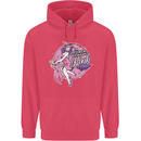 Breast Cancer Awareness Witch Halloween Childrens Kids Hoodie Heliconia