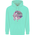 Breast Cancer Awareness Witch Halloween Childrens Kids Hoodie Peppermint