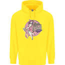 Breast Cancer Awareness Witch Halloween Childrens Kids Hoodie Yellow