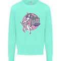 Breast Cancer Awareness Witch Halloween Kids Sweatshirt Jumper Peppermint