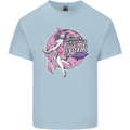 Breast Cancer Awareness Witch Halloween Kids T-Shirt Childrens Light Blue
