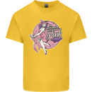 Breast Cancer Awareness Witch Halloween Kids T-Shirt Childrens Yellow