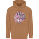 Breast Cancer Awareness Witch Halloween Mens 80% Cotton Hoodie Caramel Latte