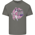Breast Cancer Awareness Witch Halloween Mens Cotton T-Shirt Tee Top Charcoal
