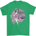 Breast Cancer Awareness Witch Halloween Mens T-Shirt 100% Cotton Irish Green