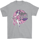 Breast Cancer Awareness Witch Halloween Mens T-Shirt 100% Cotton Sports Grey