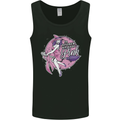 Breast Cancer Awareness Witch Halloween Mens Vest Tank Top Black