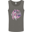 Breast Cancer Awareness Witch Halloween Mens Vest Tank Top Charcoal