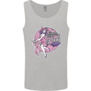Breast Cancer Awareness Witch Halloween Mens Vest Tank Top Sports Grey