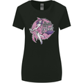 Breast Cancer Awareness Witch Halloween Womens Wider Cut T-Shirt Black