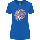 Breast Cancer Awareness Witch Halloween Womens Wider Cut T-Shirt Royal Blue