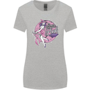 Breast Cancer Awareness Witch Halloween Womens Wider Cut T-Shirt Sports Grey