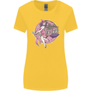 Breast Cancer Awareness Witch Halloween Womens Wider Cut T-Shirt Yellow