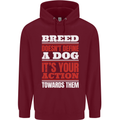 Breed Doesn't Define a Dog Actions Do Childrens Kids Hoodie Maroon