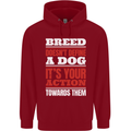 Breed Doesn't Define a Dog Actions Do Childrens Kids Hoodie Red
